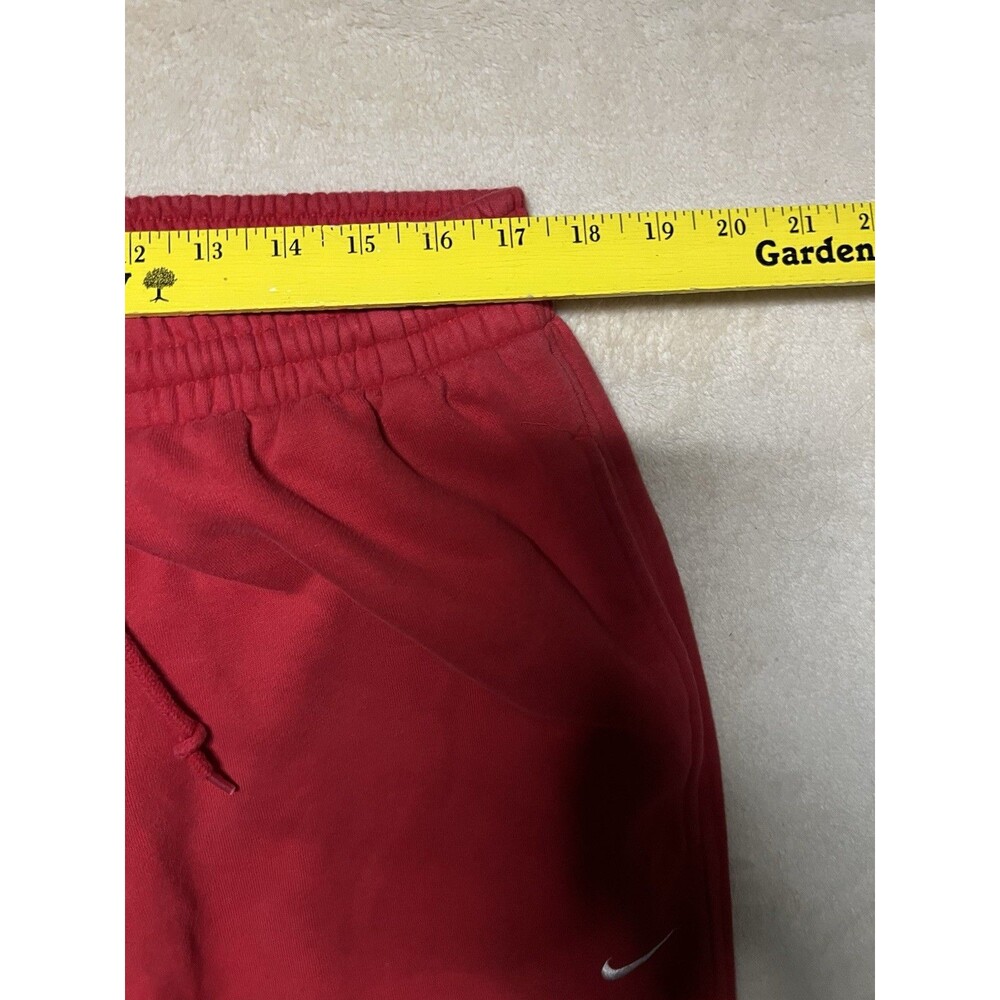 Vintage Y2K Nike Team Sportswear Sweatpants Script Graffiti Red Size XL Bootcut - Picture 7 of 9